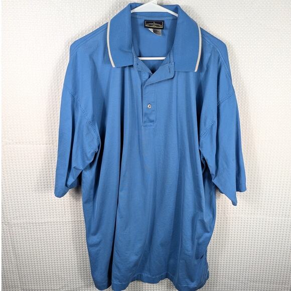 Outer Banks Reserve Men’s 2XL Polo Shirt Blue Cotton Double Mercerized Knit - Picture 1 of 3